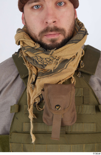 Photos Luis Donovan Army Taliban Gunner detail of uniform scarf…